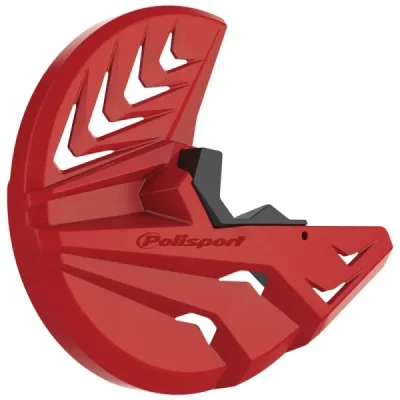 Osłona tarczy hamulcowej i przedniego zawieszenia Polisport czerwono 04-czarna (8151400003) Osłona tarczy hamulcowej i przedniego zawieszenia Polisport czerwono 04-czarna (8151400003)