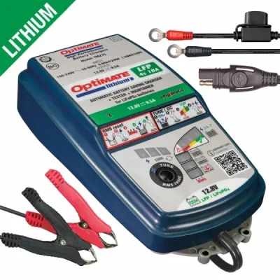 Ładowarka akumulatorów Optimate Lithium 4S 12.8V/13.2V 10A 3-120Ah LiFePO4/LFP SAE - Optimate Ładowarka akumulatorów Optimate Lithium 4S 12.8V/13.2V 10A 3-120Ah LiFePO4/LFP SAE - Optimate