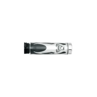 Harri'S Manetki 02601-Ag Płomienie Chrom Końcówka (130 Mm/25 Mm) Bez Otworu Szary/Czarny Harri'S Manetki 02601-Ag Płomienie Chrom Końcówka (130 Mm/25 Mm) Bez Otworu Szary/Czarny
