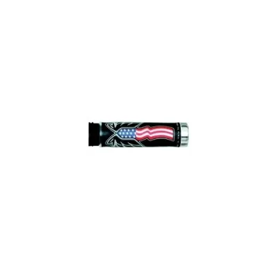 Harri'S Manetki 02601/Pa Flaga Usa Końcówka Chrom (130 Mm/22 Mm) Bez Otworu Czarny/Czerwony/Niebieski
