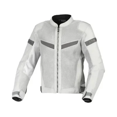Macna Kurtka Velotura Motorcycle Jacket Light Grey Jasny Szary S