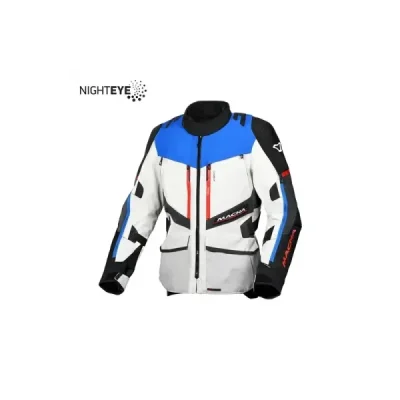 Macna Kurtka Domane Motorcycle Jacket Light Grey/Blue/Black Jasny Szary/Niebieski/Czarny L