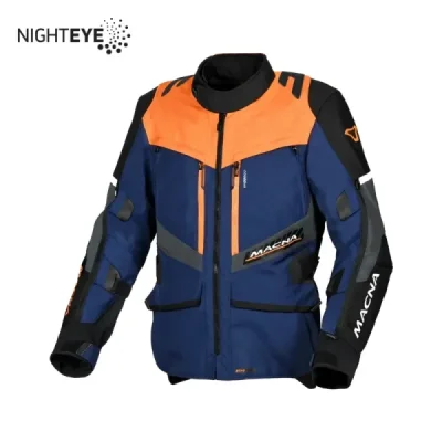 Macna Kurtka Domane Motorcycle Jacket Dark Blue/Orange/Black Granatowy/Pomarańczowy/Czarny L