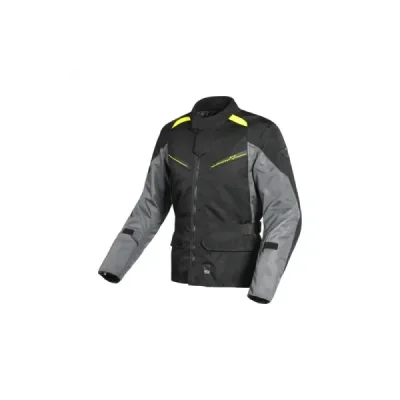 Macna Kurtka Murano Motocycle Jacket Black/Dark Grey/Fluo Yellow Czarny/Ciemny Szary/Żółty Fluo Xxl