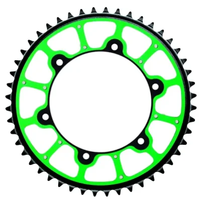 Zębatka tylna Pro Extreme stalowo-aluminiowa Kawasaki KX/KXF/Suzuki RMZ 48T zielony Grosskopf
