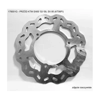 Tarcza hamulcowa Grosskopf przód KTM SX 65 02-09 SX 85 KT06FI (178001G) Tarcza hamulcowa Grosskopf przód KTM SX 65 02-09 SX 85 KT06FI (178001G)