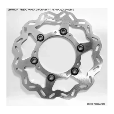 Tarcza hamulcowa Grosskopf przód Honda CR CRF 95-14 pływająca HO25FI (066001GF) Tarcza hamulcowa Grosskopf przód Honda CR CRF 95-14 pływająca HO25FI (066001GF)