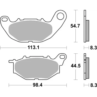 Klocki hamulcowe SBS  KH663 (931RST)