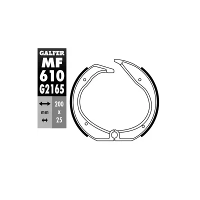 Szczęki hamulcowe Galfer SH861 (MF610G2165) Szczęki hamulcowe Galfer SH861 (MF610G2165)