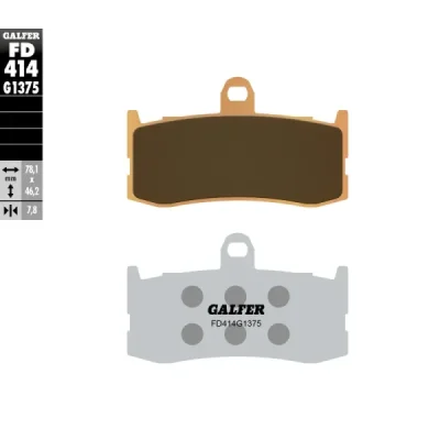 Klocki hamulcowe Galfer KH 491 (FD414G1375) Klocki hamulcowe Galfer KH 491 (FD414G1375)