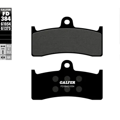 Klocki hamulcowe Galfer KH 424 (FD384G1054) Klocki hamulcowe Galfer KH 424 (FD384G1054)