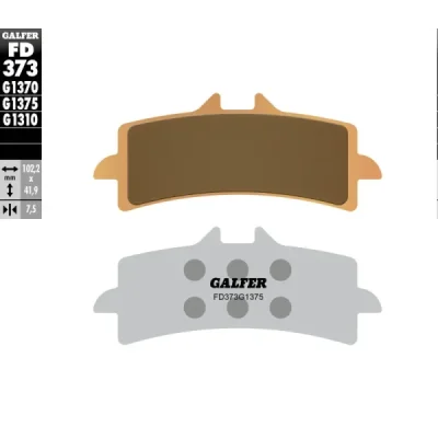 Klocki hamulcowe Galfer KH 447 (FD373G1375) Klocki hamulcowe Galfer KH 447 (FD373G1375)