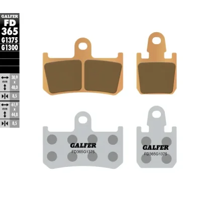 Klocki hamulcowe Galfer KH 442/4 (FD365G1375) Klocki hamulcowe Galfer KH 442/4 (FD365G1375)