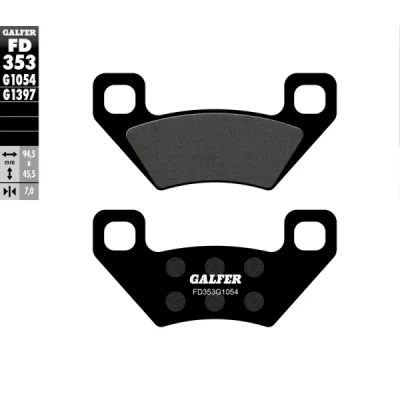 Klocki hamulcowe Galfer KH 395 (FD353G1054) Klocki hamulcowe Galfer KH 395 (FD353G1054)