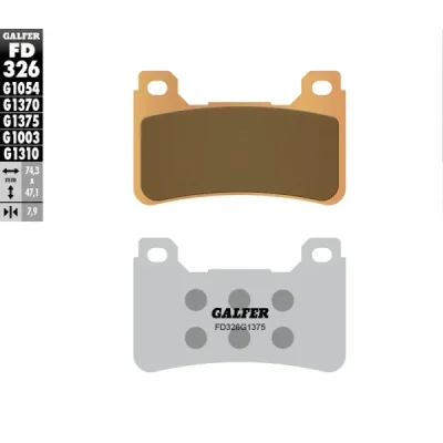 Klocki hamulcowe Galfer KH 390 FD326G1375 - FD326G1375 Klocki hamulcowe Galfer KH 390 FD326G1375 - FD326G1375