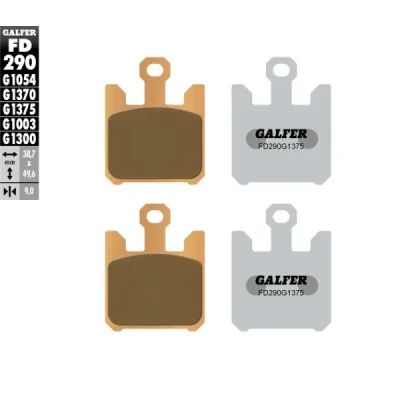 Klocki hamulcowe Galfer KH 369/4 (FD290G1375) Klocki hamulcowe Galfer KH 369/4 (FD290G1375)