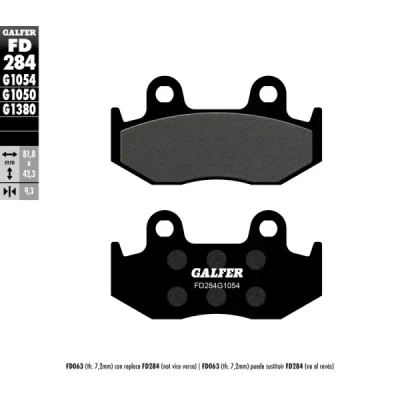 Klocki hamulcowe Galfer KH 323 (FD284G1054) Klocki hamulcowe Galfer KH 323 (FD284G1054)