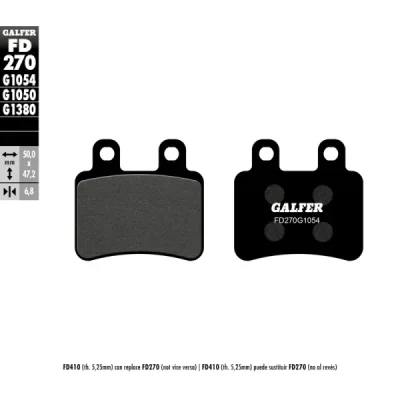 Klocki hamulcowe Galfer KH 350 FD270G1054 - FD270G1054 Klocki hamulcowe Galfer KH 350 FD270G1054 - FD270G1054