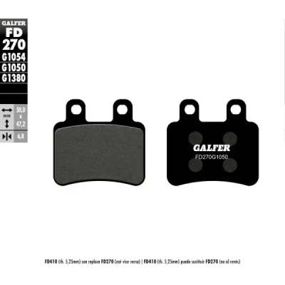 Klocki hamulcowe Galfer KH 350 (FD270G1050) Klocki hamulcowe Galfer KH 350 (FD270G1050)