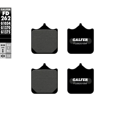 Klocki hamulcowe Galfer KH 322/4 (FD262G1054) Klocki hamulcowe Galfer KH 322/4 (FD262G1054)