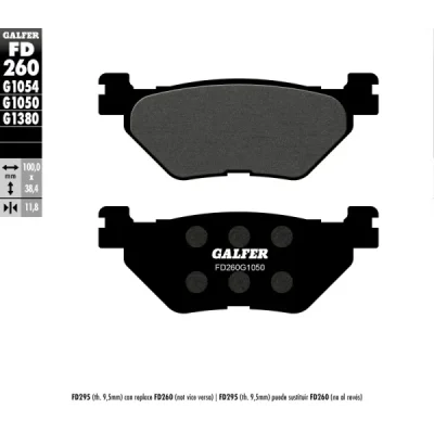 Klocki hamulcowe Galfer KH 319 (FD260G1050) Klocki hamulcowe Galfer KH 319 (FD260G1050)