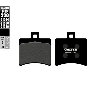 Klocki hamulcowe Galfer KH 298 FD228G1054 - FD228G1054 Klocki hamulcowe Galfer KH 298 FD228G1054 - FD228G1054