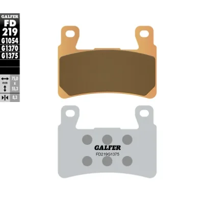Klocki hamulcowe Galfer KH 265 / KH296 (FD219G1375) Klocki hamulcowe Galfer KH 265 / KH296 (FD219G1375)