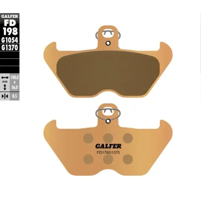 Klocki hamulcowe Galfer KH 407 / KH246 (FD198G1370) Klocki hamulcowe Galfer KH 407 / KH246 (FD198G1370)