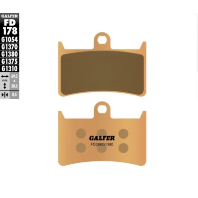 Klocki hamulcowe Galfer KH 252 / KH380 (FD178G1380) Klocki hamulcowe Galfer KH 252 / KH380 (FD178G1380)