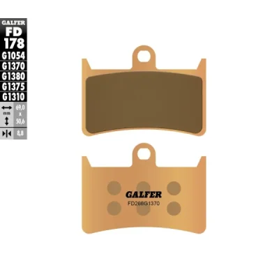 Klocki hamulcowe Galfer KH 252 / KH380 (FD178G1370) Klocki hamulcowe Galfer KH 252 / KH380 (FD178G1370)