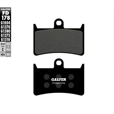 Klocki hamulcowe Galfer KH 252 / KH380 (FD178G1054) Klocki hamulcowe Galfer KH 252 / KH380 (FD178G1054)
