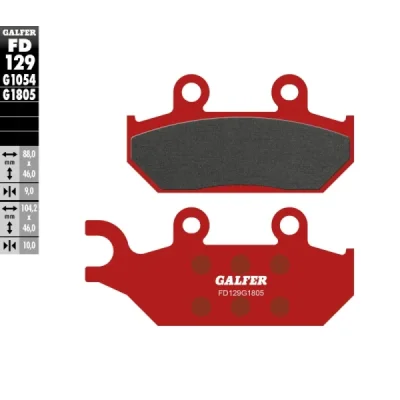 Klocki hamulcowe Galfer KH 172 (FD129G1805) Klocki hamulcowe Galfer KH 172 (FD129G1805)
