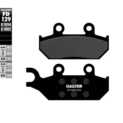 Klocki hamulcowe Galfer KH 172 (FD129G1054) Klocki hamulcowe Galfer KH 172 (FD129G1054)