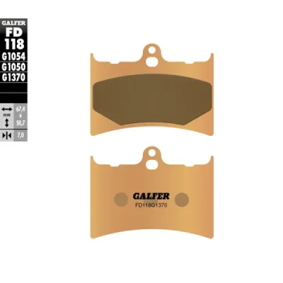 Klocki hamulcowe Galfer KH 126  (FD118G1370)