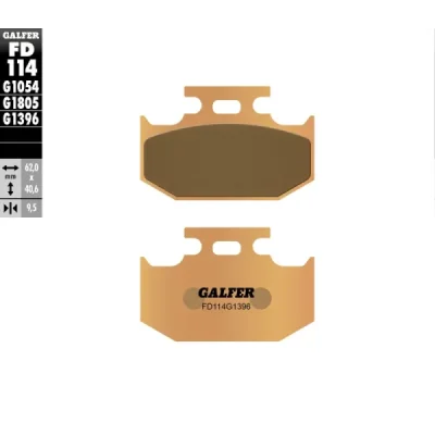 Klocki hamulcowe Galfer KH 152  (FD114G1396)