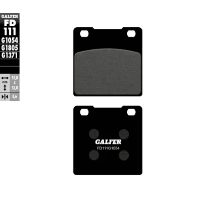 Klocki hamulcowe Galfer KH 63 / KH161 (FD111G1054) Klocki hamulcowe Galfer KH 63 / KH161 (FD111G1054)