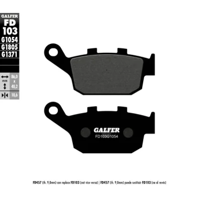 Klocki hamulcowe Galfer KH 140  (FD103G1054)