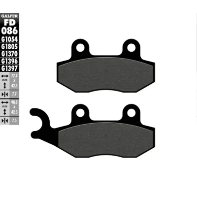 Klocki hamulcowe Galfer KH 135 / KH214  (FD086G1054)