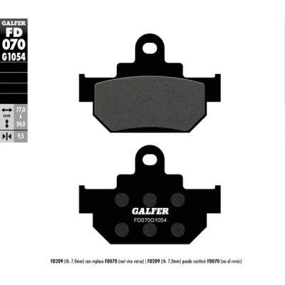 Klocki hamulcowe Galfer KH 106/2  (FD070G1054)
