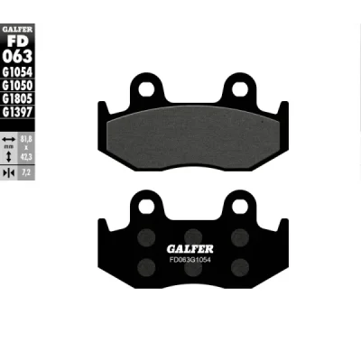 Klocki hamulcowe Galfer KH 92 / KH323 (FD063G1054) Klocki hamulcowe Galfer KH 92 / KH323 (FD063G1054)