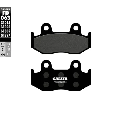 Klocki hamulcowe Galfer KH 92 / KH323 (FD063G1050) Klocki hamulcowe Galfer KH 92 / KH323 (FD063G1050)