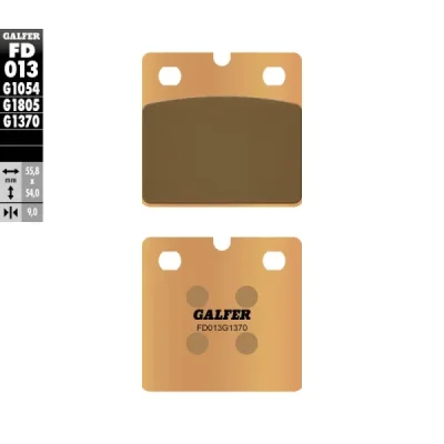 Klocki hamulcowe Galfer KH 18 (FD013G1370) Klocki hamulcowe Galfer KH 18 (FD013G1370)