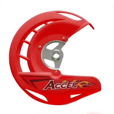Accel Osłona Tarczy Hamulcowej Przód Honda Crf 250/450R,X '04-'14, Cr 125/250 '04-'07 Czerwony (Fdg-01Rd)