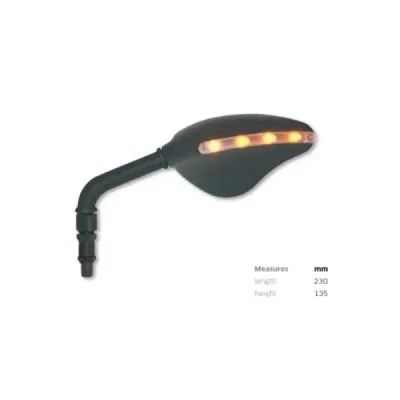 Lusterko lewe uniwersalne z kierunkowskazem LED FAR (FAR7099) Lusterko lewe uniwersalne z kierunkowskazem LED FAR (FAR7099)