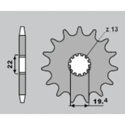 Zębatka tył PBR 4331 48Z rozmiar 420 Derbi (433148F) Zębatka tył PBR 4331 48Z rozmiar 420 Derbi (433148F)