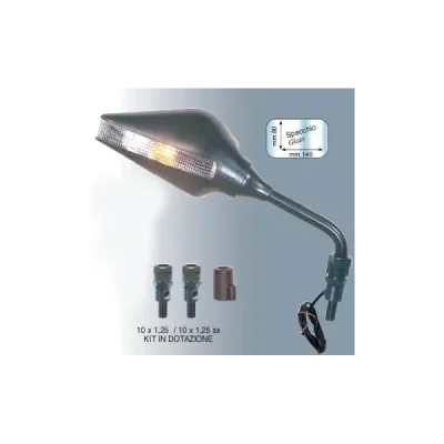 Lusterko prawe uniwersalne z kierunkowskazem FAR Benelli (FAR6278) Lusterko prawe uniwersalne z kierunkowskazem FAR Benelli (FAR6278)