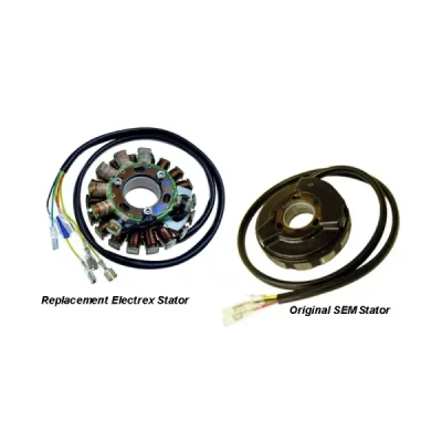 Uzwojenie alternatora stator ze światłami Electrex KTM/ Aprilia RS 125/ Husqvarna 4T (ST5500L) Uzwojenie alternatora stator ze światłami Electrex KTM/ Aprilia RS 125/ Husqvarna 4T (ST5500L)