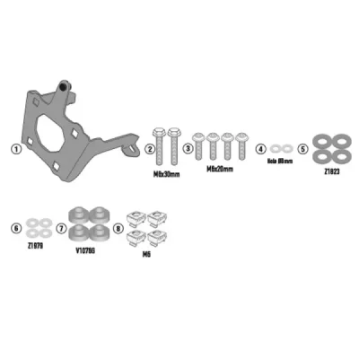 Mocowanie szyby Kappa 1173SK CF Moto CL 700X 21-24 - A9222AK