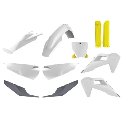 Zestaw plastików Body Kit Polisport Husqvarna TC FC TPI 19-22 szary żółty (91121) Zestaw plastików Body Kit Polisport Husqvarna TC FC TPI 19-22 szary żółty (91121)
