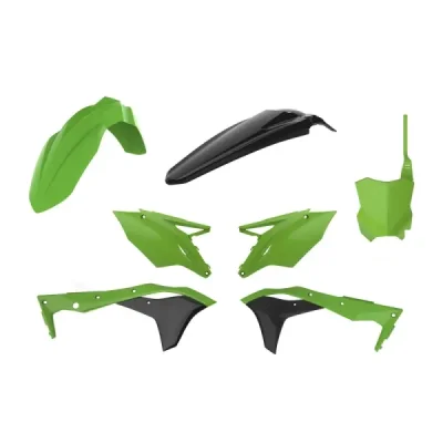 Zestaw plastików Body Kit Polisport zielono czarny (90836) Zestaw plastików Body Kit Polisport zielono czarny (90836)
